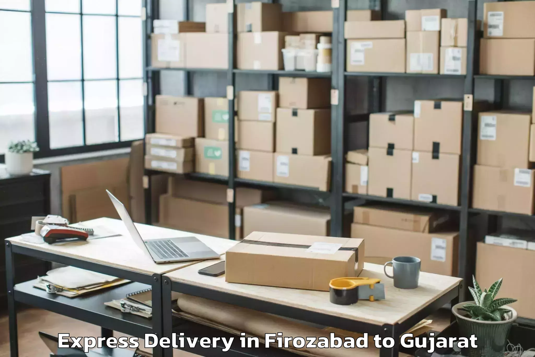 Comprehensive Firozabad to Gls University Ahmedabad Express Delivery